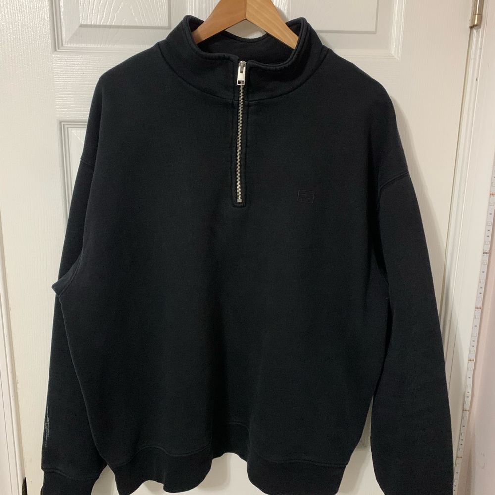 Frame Black Half-Zip Sweatshirt